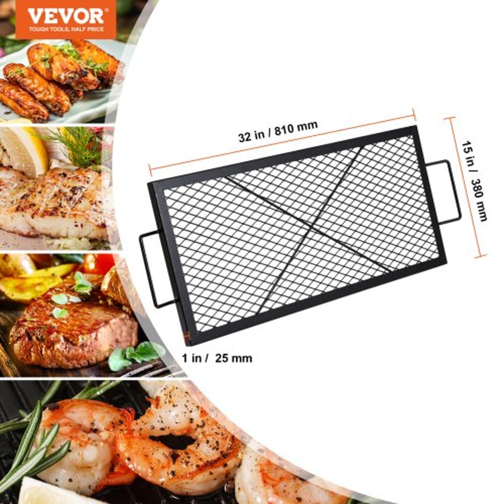 Heavy Duty Fire Pit Grill Grate Outdoor Cooking Rack