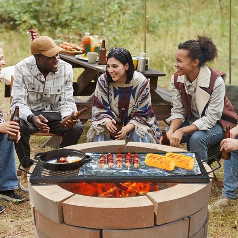 Heavy Duty Fire Pit Grill Grate Outdoor Cooking Rack