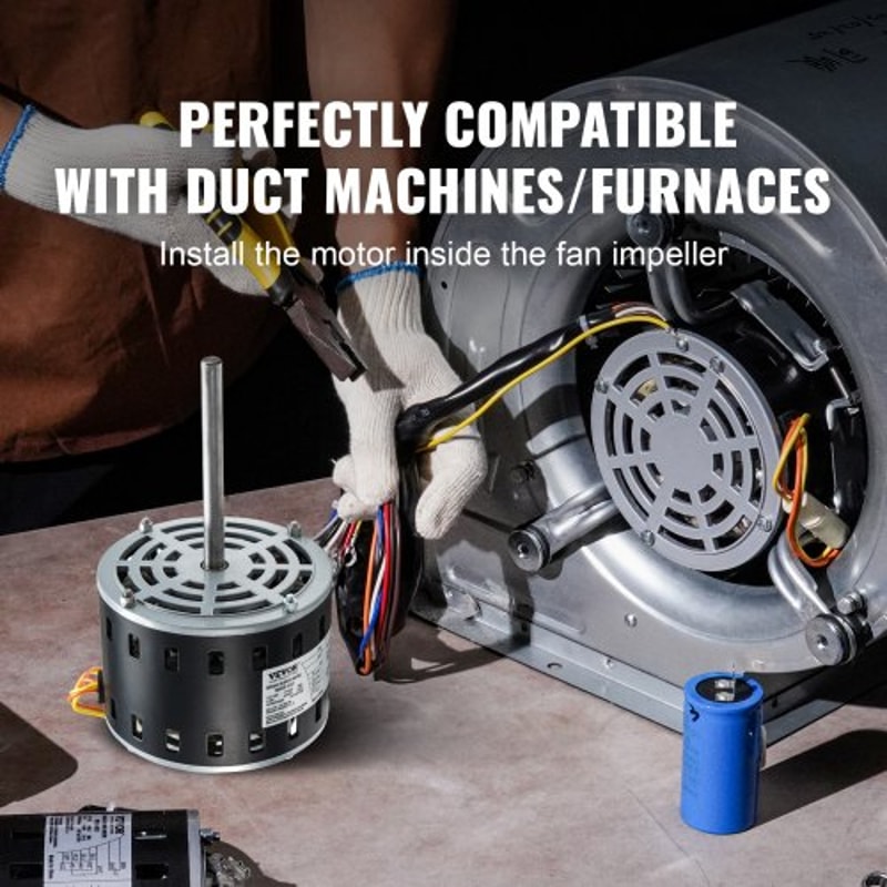 PowerDrive Furnace Blower Motor 4 Speed HVAC Replacement 5
