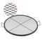 Heavy Duty Portable Fire Pit Grill Grate for Outdoor Cooking