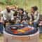 Heavy Duty Portable Fire Pit Grill Grate for Outdoor Cooking