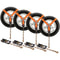 Heavy Duty Vehicle Tie Down Straps 4 Pack with Chain Anchors & Ratchets
