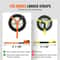 Heavy Duty Vehicle Tie Down Straps 4 Pack with Chain Anchors & Ratchets