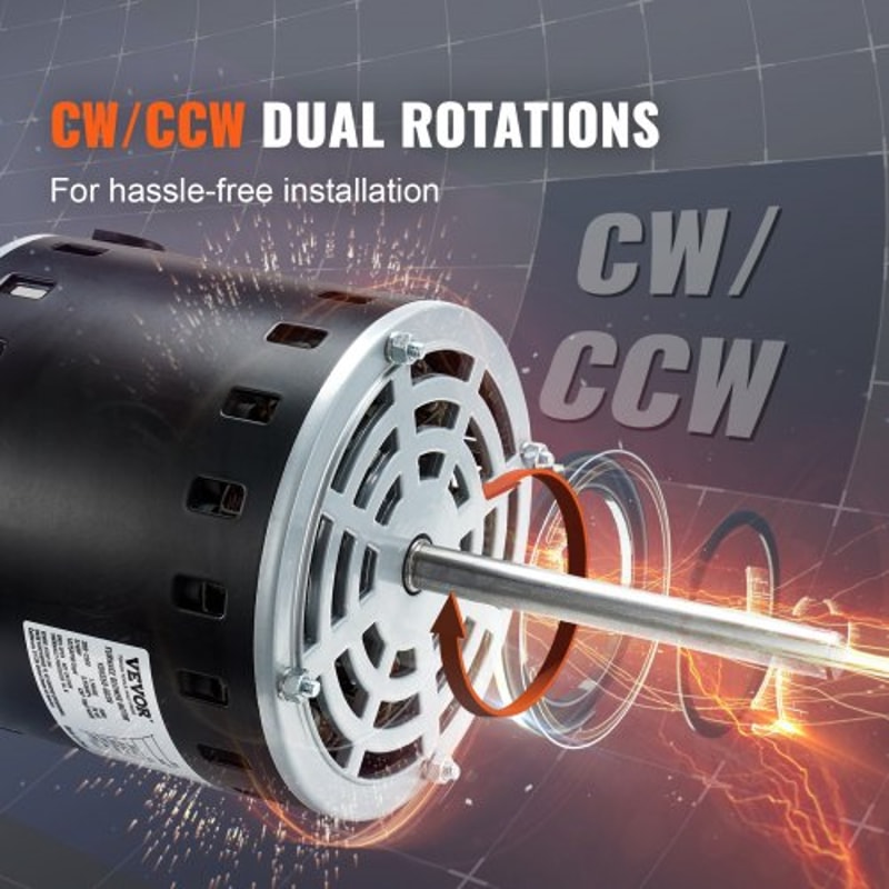 High Torque Furnace Blower Motor With Capacitor Hold Hoop 4