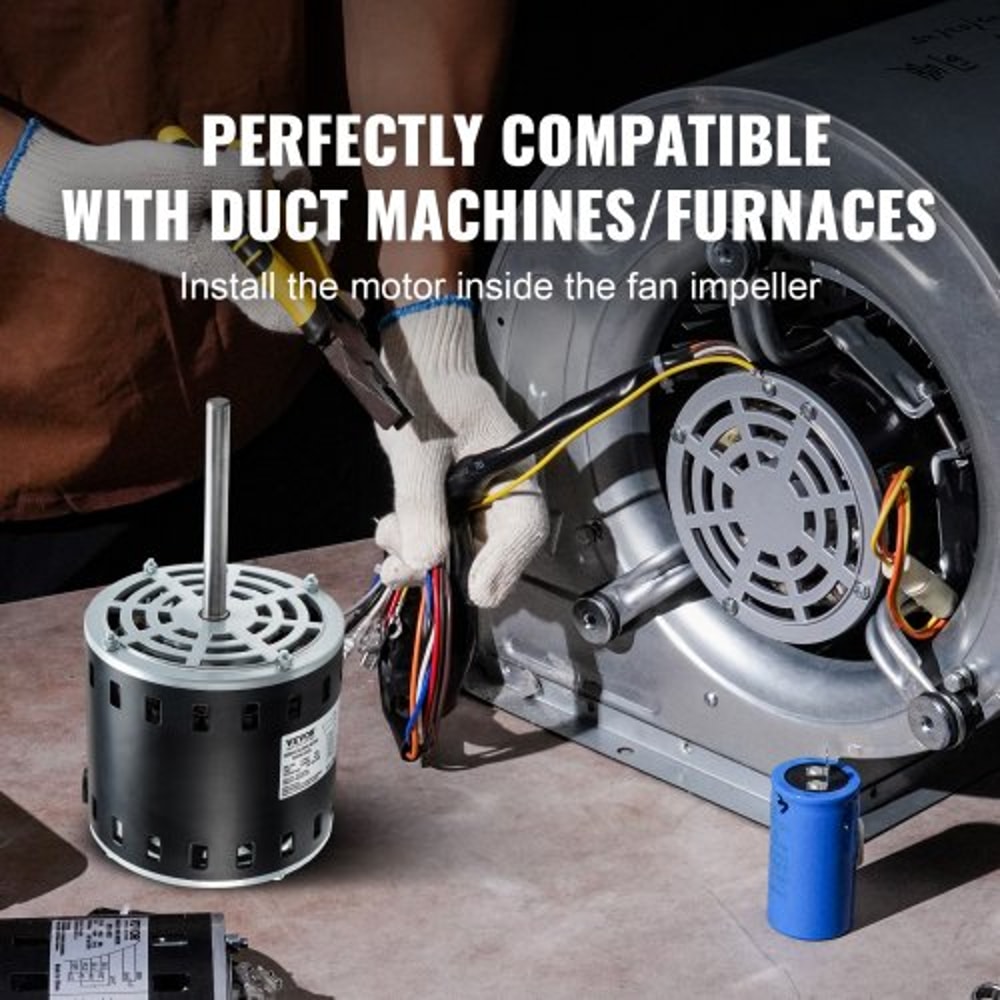 High Torque Furnace Blower Motor With Capacitor Hold Hoop 5