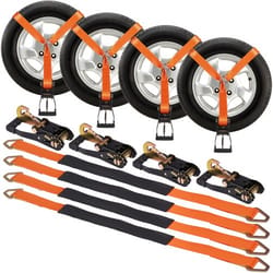 heavy duty ratchet tie down straps kit 5512lb load