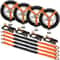 Heavy Duty Ratchet Tie Down Straps Kit 5512lb Load