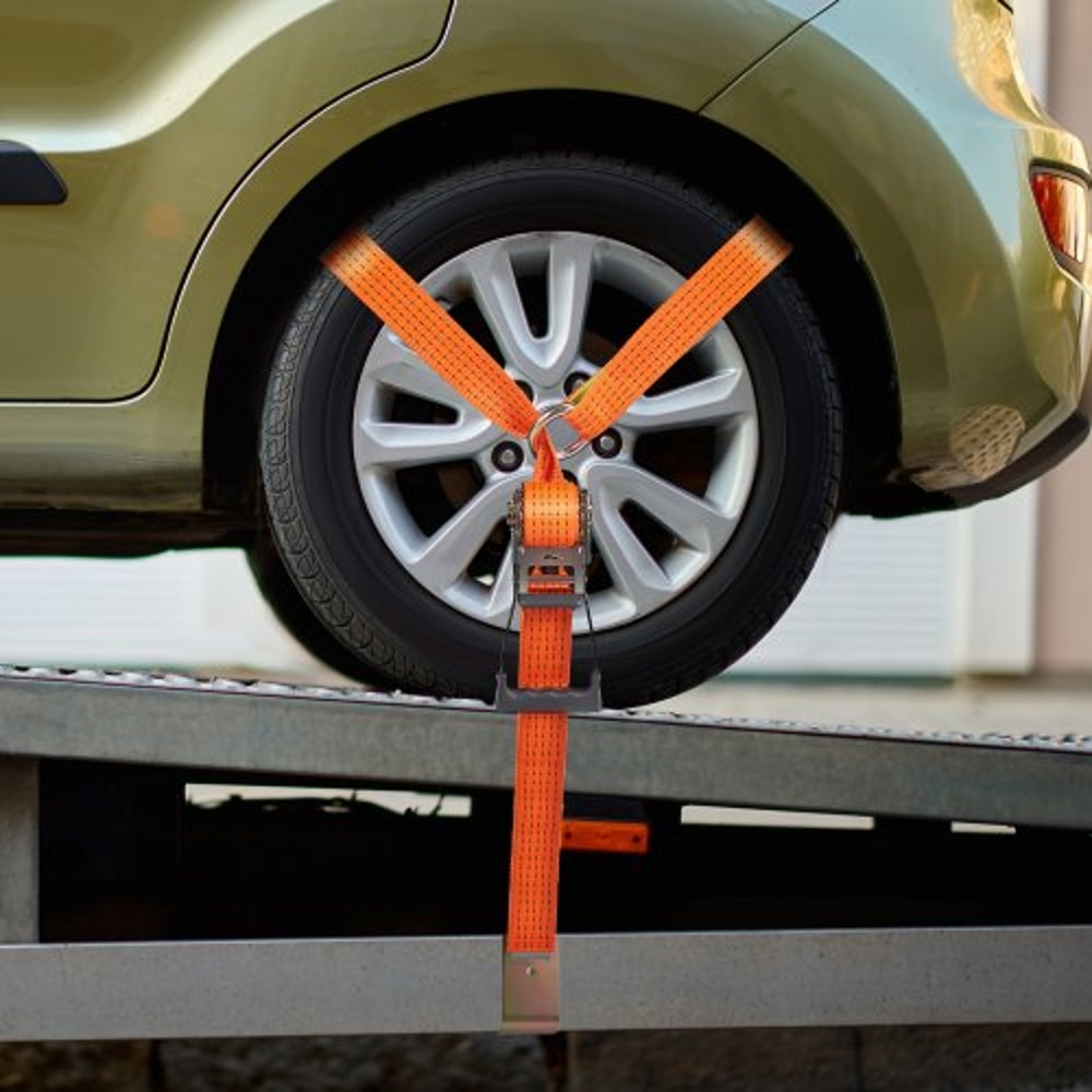 Heavy Duty Vehicle Tie Down Straps With Flat Hooks 6