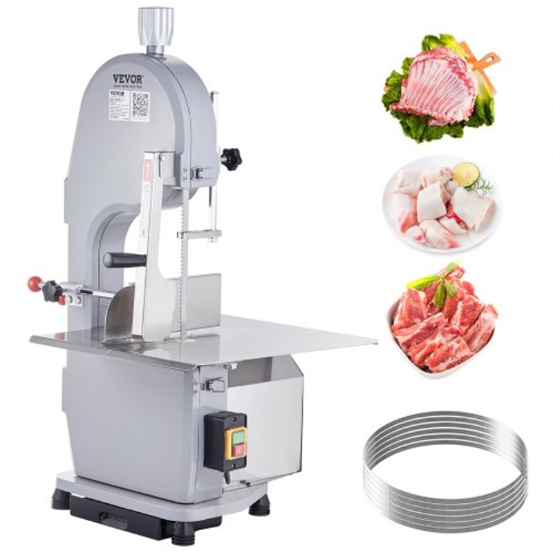 1500W Commercial Meat Bandsaw Heavy Duty Stainless Steel Bone Saw 0