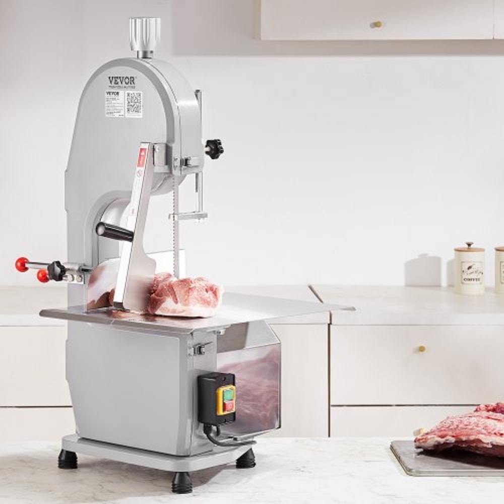 1500W Commercial Meat Bandsaw Heavy Duty Stainless Steel Bone Saw 6