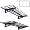 Heavy Duty Garage Wall Shelves 2 Pack Tough Metal Floating Storage 0