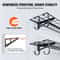 Heavy Duty Garage Wall Shelves 2 Pack Tough Metal Floating Storage 2