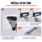Heavy Duty Garage Wall Shelves 2 Pack Tough Metal Floating Storage 3