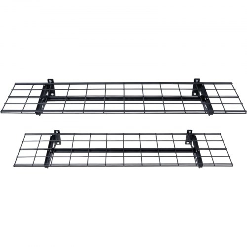 Heavy Duty Garage Wall Shelves 2 Pack Tough Metal Floating Storage 8
