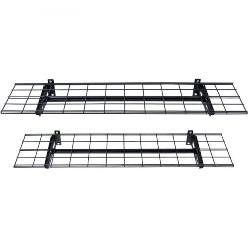 Heavy Duty Garage Wall Shelves 2 Pack Tough Metal Floating Storage 8