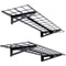 Heavy Duty Garage Wall Shelves 2 Pack Tough Metal Floating Storage 7