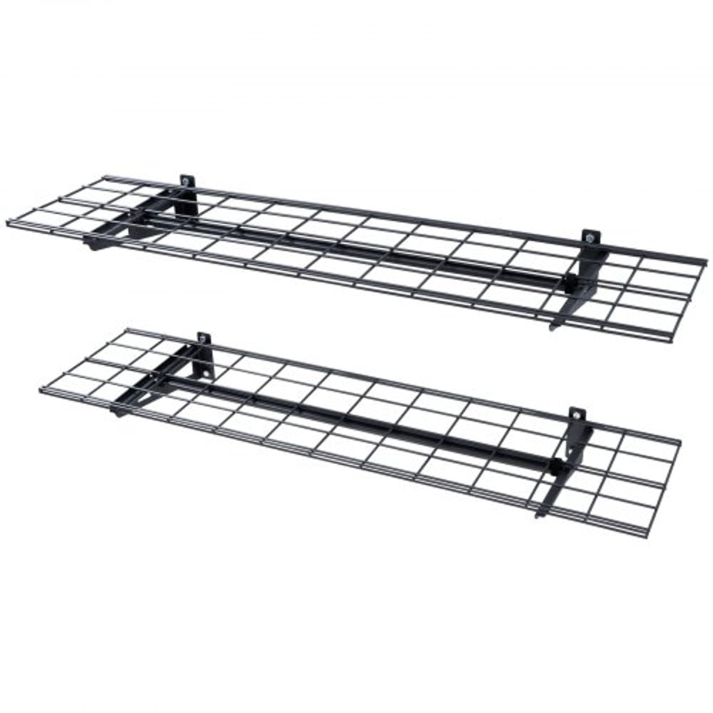 Heavy Duty Garage Wall Shelves 2 Pack Tough Metal Floating Storage 9