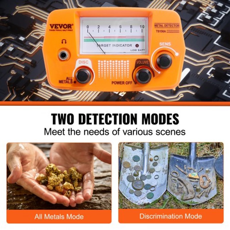 Portable Metal Detector For Adults Kids Waterproof Coil Adjustable Stem Treasure Gold Detector 3