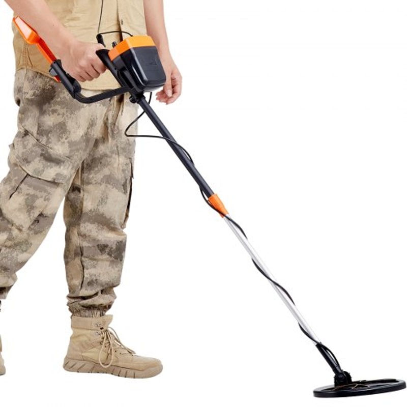 Portable Metal Detector For Adults Kids Waterproof Coil Adjustable Stem Treasure Gold Detector 7