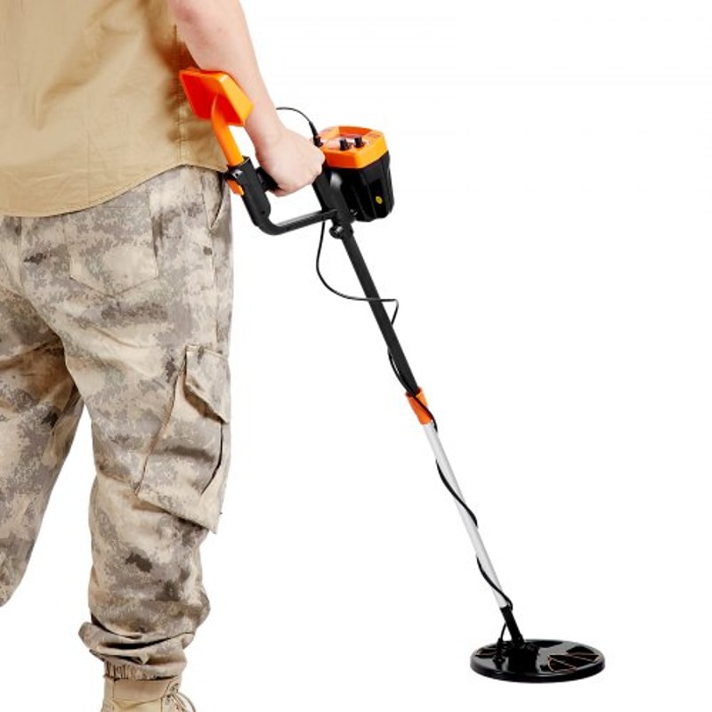 Portable Metal Detector For Adults Kids Waterproof Coil Adjustable Stem Treasure Gold Detector 8