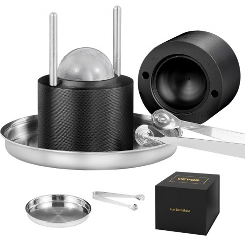 Premium Whiskey Ice Ball Maker Press Kit 0