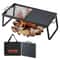 Heavy Duty Portable Campfire Grill With Foldable Steel Mesh Rack 0