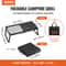 Heavy Duty Portable Campfire Grill With Foldable Steel Mesh Rack 5