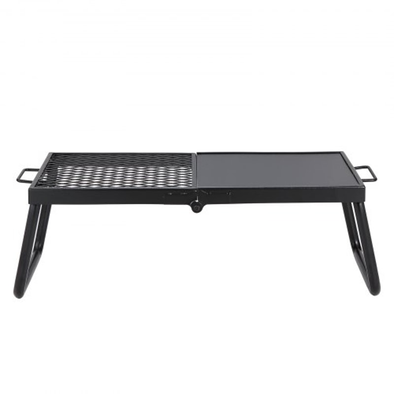 Heavy Duty Portable Campfire Grill With Foldable Steel Mesh Rack 8