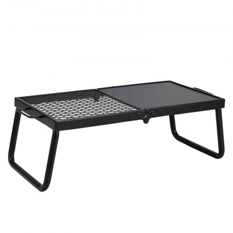 Heavy Duty Portable Campfire Grill With Foldable Steel Mesh Rack 7