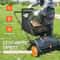 Premium Push Lawn Sweeper Leaf Collector With Large Hopper 3