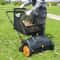 Premium Push Lawn Sweeper Leaf Collector With Large Hopper 6