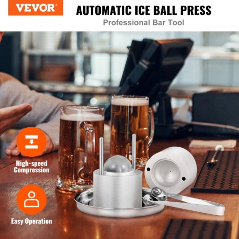 Premium Ice Ball Press Maker Heavy Duty Whiskey Cocktail Ice Ball Maker 1