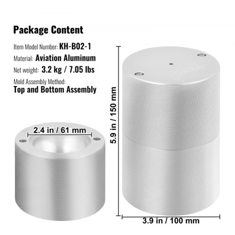 Premium Ice Ball Press Maker Heavy Duty Whiskey Cocktail Ice Ball Maker 5