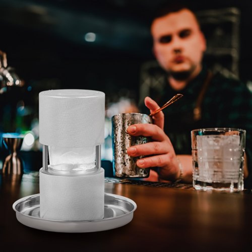 Premium Ice Ball Press Maker Heavy Duty Whiskey Cocktail Ice Ball Maker 7