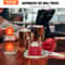 Whiskey Ice Ball Maker Press Slow Melting Sphere Kit with Tongs & Drip Tray