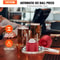 Whiskey Ice Ball Maker Press Slow Melting Sphere Kit with Tongs & Drip Tray