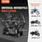 Heavy Duty Motorcycle Wheel Chock Front Stand With Adjustable Cradle 1