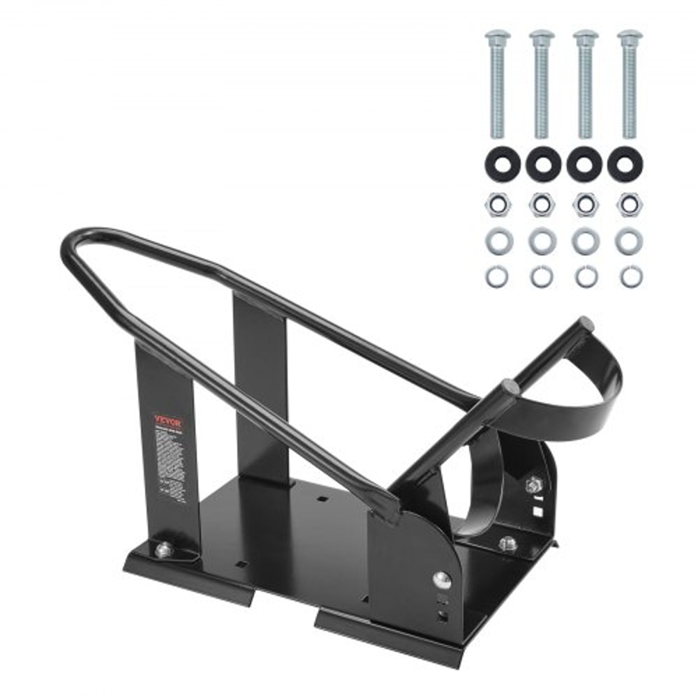 Heavy Duty Motorcycle Wheel Chock Front Stand With Adjustable Cradle 7