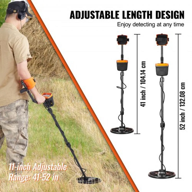 Premium Waterproof Metal Detector For Adults Kids With 7 Mode LCD Gold Detection 2