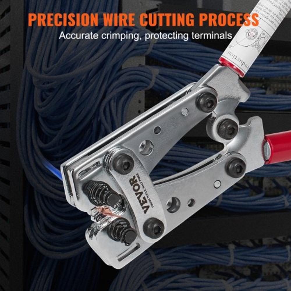 Heavy Duty Battery Cable Lug Crimping Tool Kit With Cutter 2