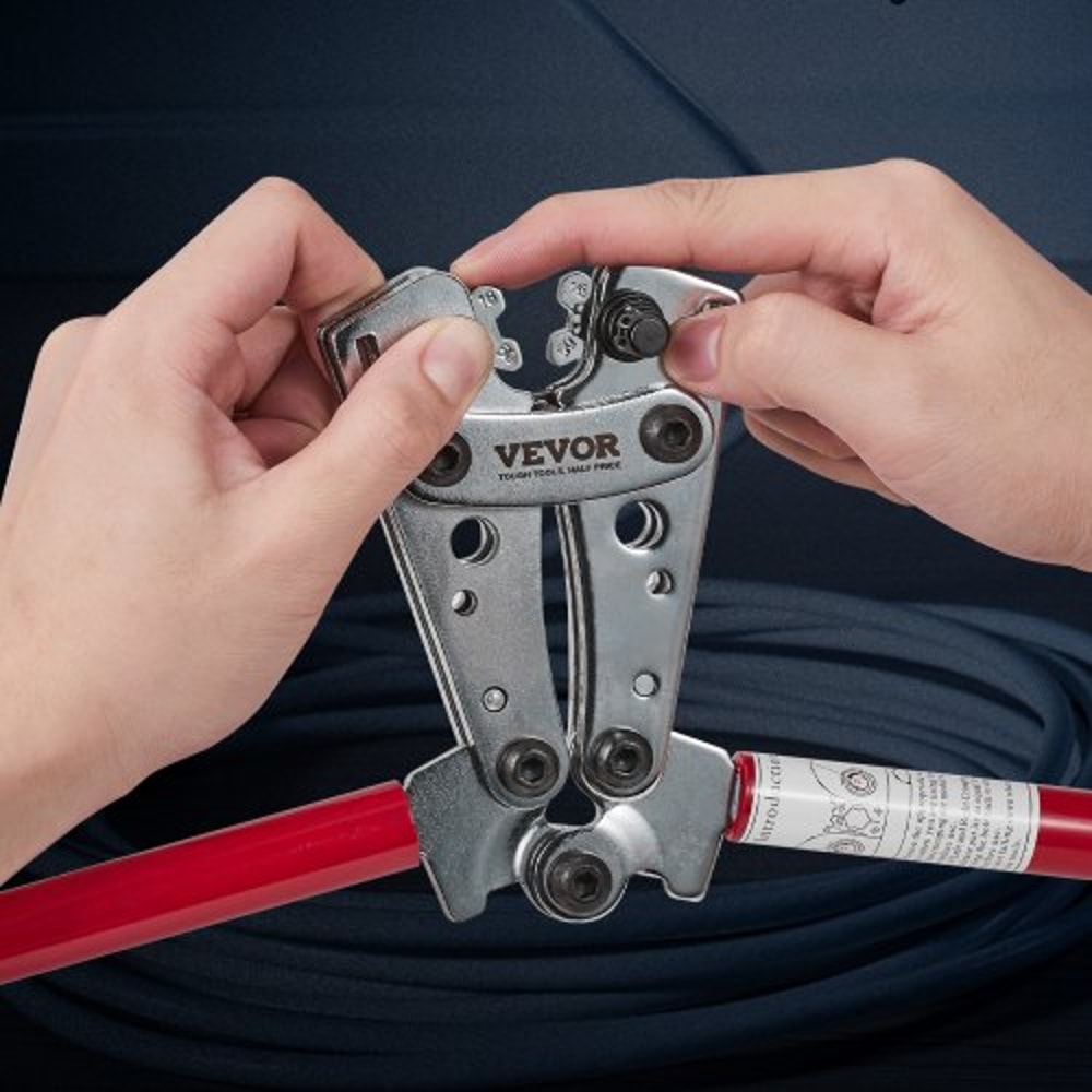 Heavy Duty Battery Cable Lug Crimping Tool Kit With Cutter 6