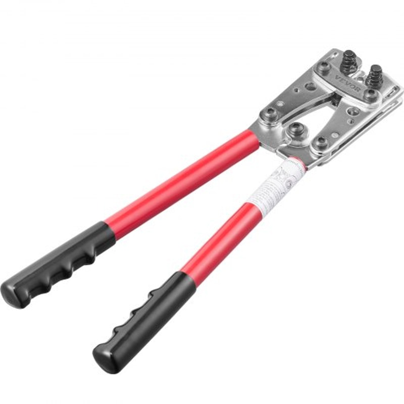 Heavy Duty Battery Cable Lug Crimping Tool Kit With Cutter 8