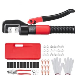 heavy duty hydraulic cable crimper tool with dies & accessories