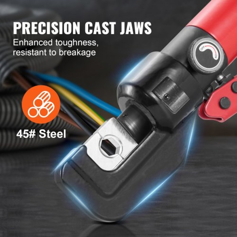 Heavy Duty Hydraulic Cable Crimper Tool With Dies Accessories 3