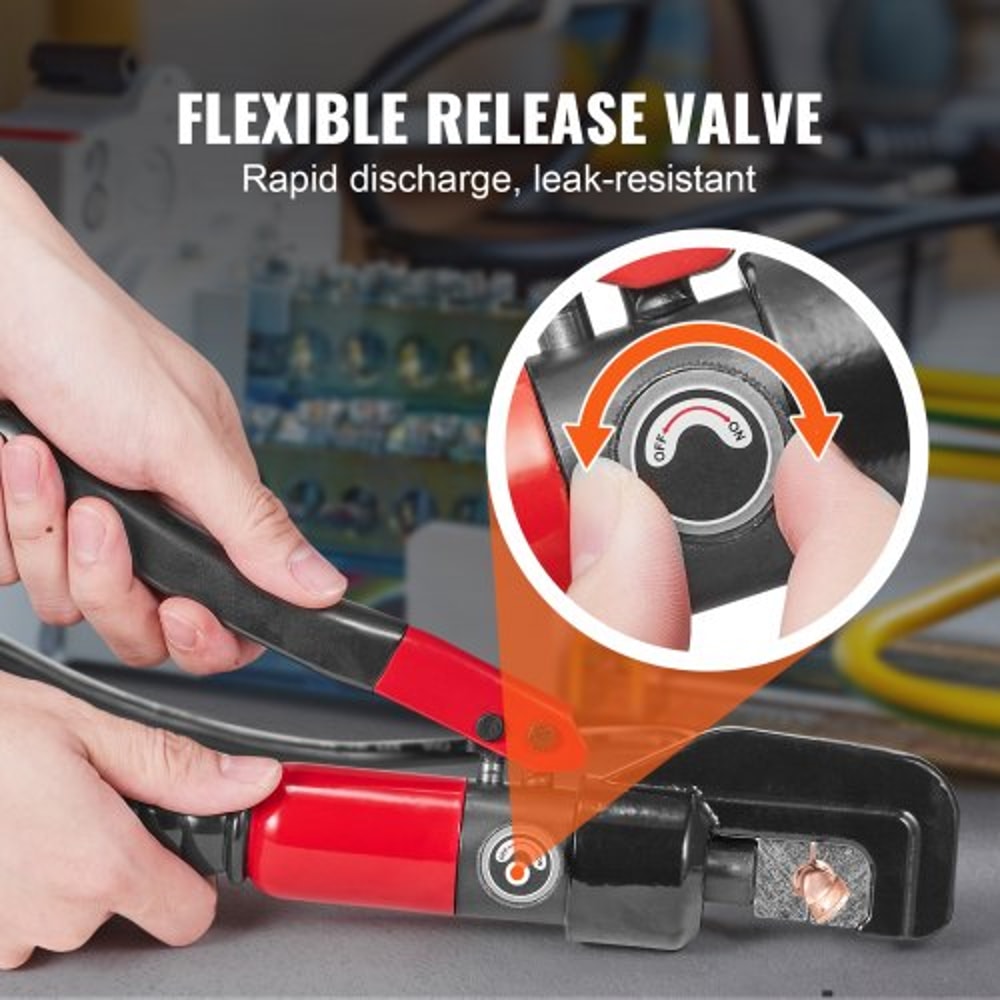 Heavy Duty Hydraulic Cable Crimper Tool With Dies Accessories 4
