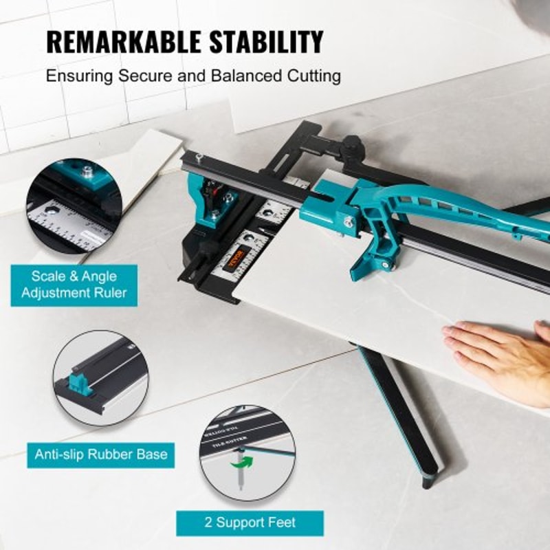Professional Porcelain Ceramic Manual Tile Cutter With Tungsten Carbide Wheel Precision Guide 3