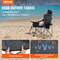 Heavy Duty Portable Folding Camping Chair With Cooler Bag Cup Holder 1
