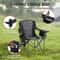 Heavy Duty Portable Folding Camping Chair With Cooler Bag Cup Holder 4