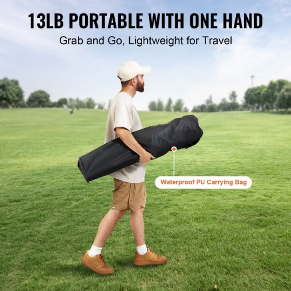 Heavy Duty Portable Folding Camping Chair With Cooler Bag Cup Holder 5