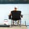 Heavy Duty Portable Folding Camping Chair With Cooler Bag Cup Holder 6